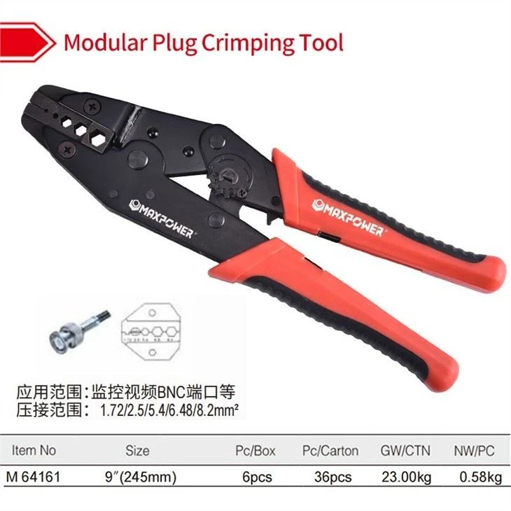 Modular Plug Crimping Tool and Wire Stripper Detailed Instructions