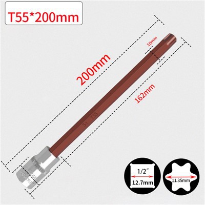BITY NAsadowe 1/2" 200 mm T55