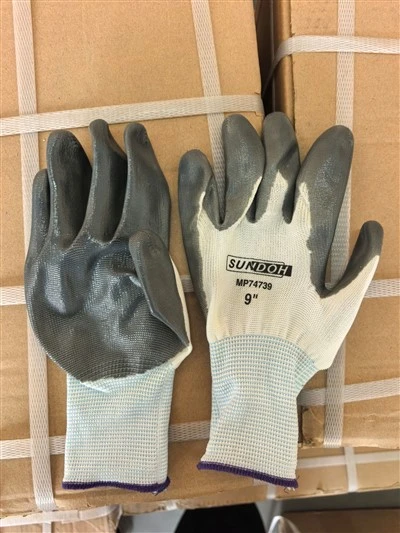 RĘKAWICE ROBOCZE NYLON/NITR. BIAŁY S. 9